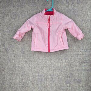 Pink Toddler Polyester Jacket Warm Outerwear With Zip Pockets 2T